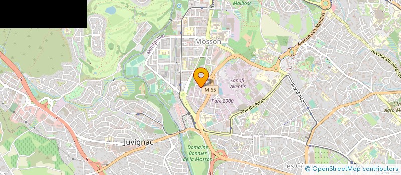 localisation de l'entreprise T.T.P.L.  MONTPELLIER