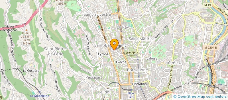 localisation de l'entreprise T & T PRODUCTION  NICE