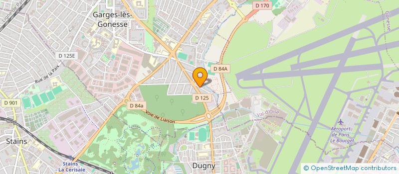 localisation de l'entreprise T.T.S  (TRAVAUX THERMIQUES ET SANITAIRES)  GARGES-LES-GONESSE