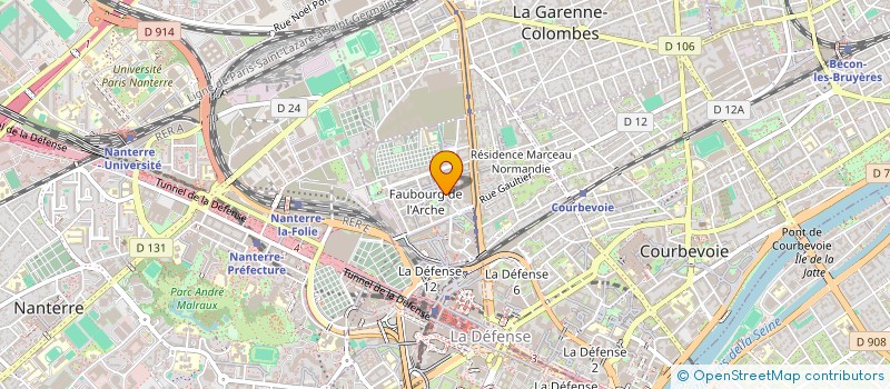 localisation de l'entreprise T'TRANSPORT à COURBEVOIE