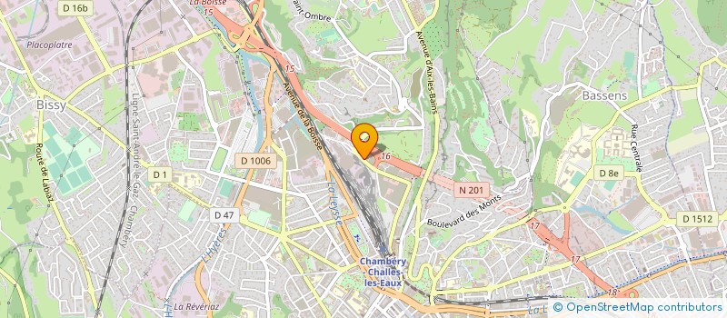 localisation de l'entreprise T. TRAVAUX à CHAMBERY