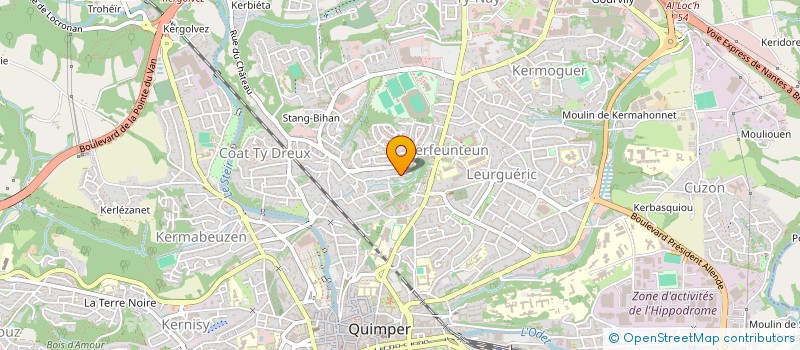 localisation de l'entreprise T'TROBAD à QUIMPER