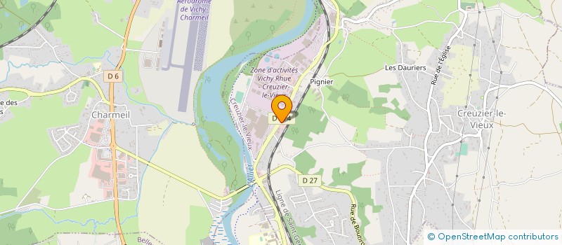 localisation de l'entreprise T-TRONICX à CREUZIER-LE-VIEUX
