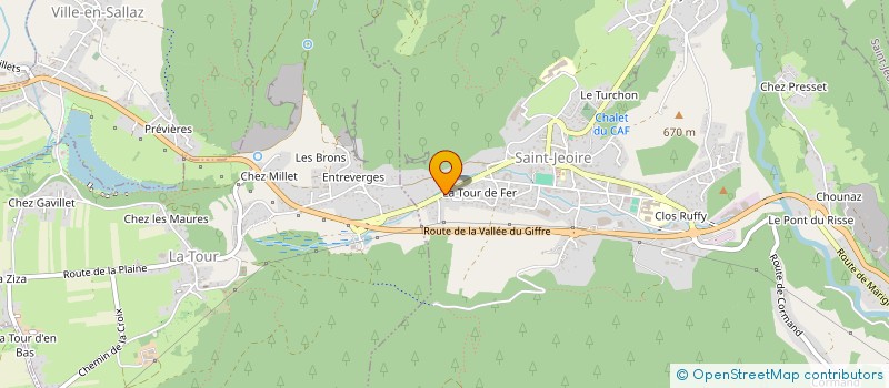 localisation de l'entreprise T.U. MACONNERIE  CLUSES