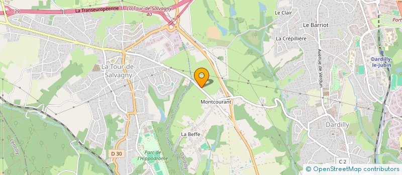 localisation de l'entreprise T.U.R  DARDILLY