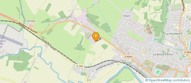 localisation de l'entreprise T V 2 P  CHARLEVILLE-MEZIERES