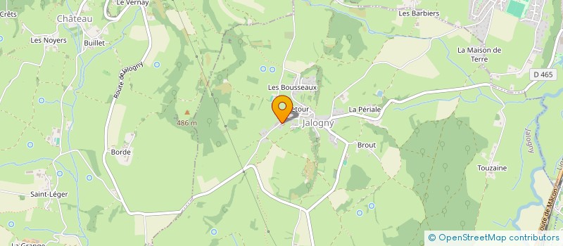 localisation de l'entreprise T.V.A.N.  JALOGNY