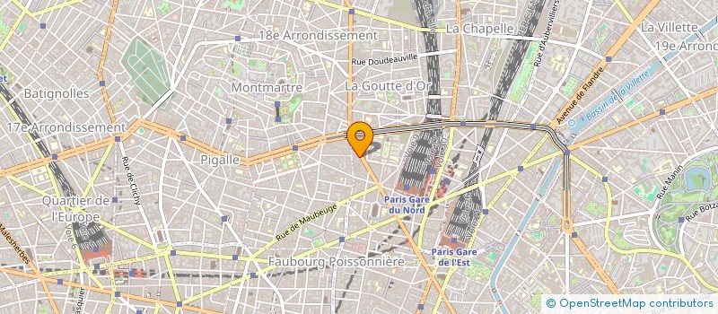 localisation de l'entreprise T.V.E. MARCADET  PARIS