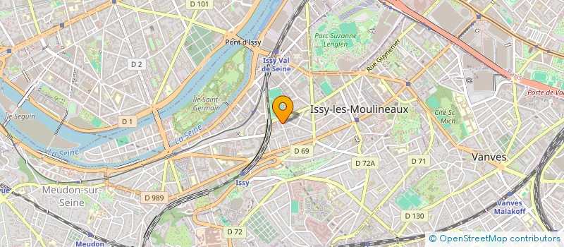localisation de l'entreprise T.V.H à ISSY-LES-MOULINEAUX