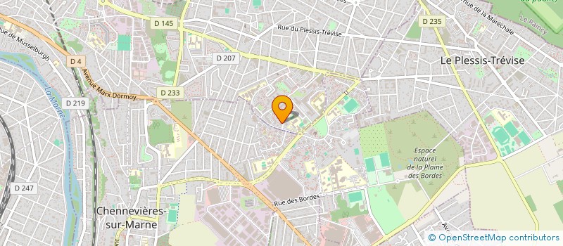 localisation de l'entreprise T.V.L. à CHAMPIGNY-SUR-MARNE