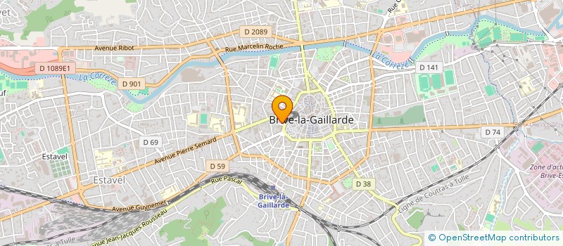 localisation de l'entreprise T.V.M. DIFFUSION à BRIVE-LA-GAILLARDE