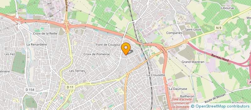 localisation de l'entreprise T V S à BEZIERS