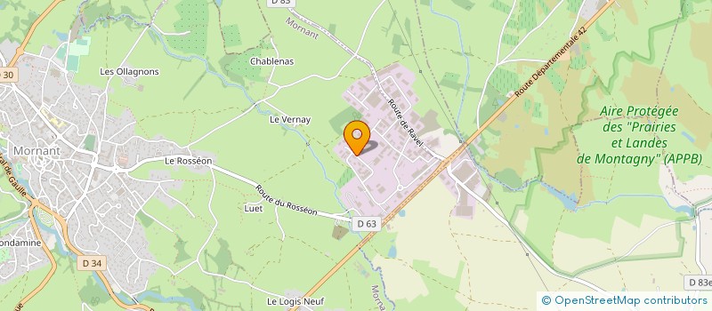 localisation de l'entreprise T.V.T  MORNANT