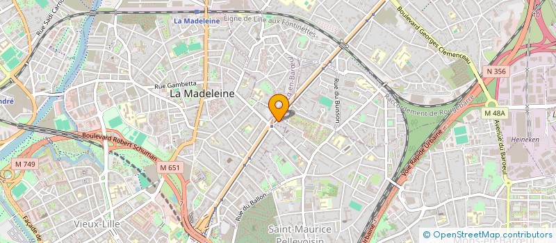 localisation de l'entreprise T- W HOLDING à MARCQ-EN-BARŒUL