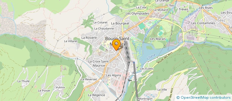localisation de l'entreprise T.W.Y. à BOURG-SAINT-MAURICE