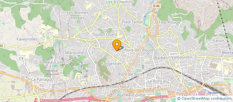 localisation de l'entreprise T.X CREATION à TOULON