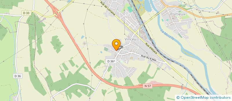 localisation de l'entreprise T'X'X'L'  VINCEY