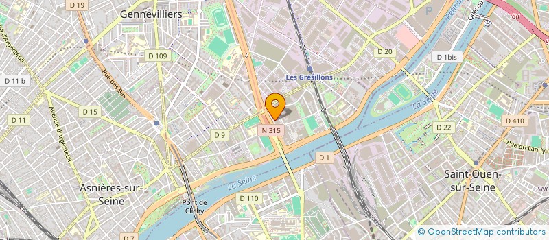 localisation de l'entreprise T Y F  ASNIERES-SUR-SEINE