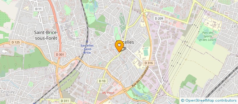 localisation de l'entreprise T.Y.T.Y.PRODUCTIONS à SARCELLES