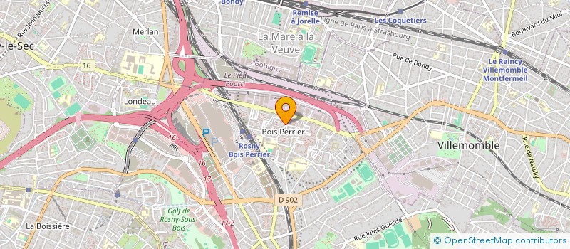 localisation de l'entreprise T.Z SERVICE VTC à ROSNY-SOUS-BOIS