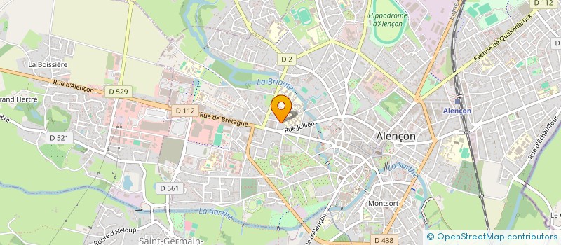 localisation de l'entreprise T2 AREA à ALENCON