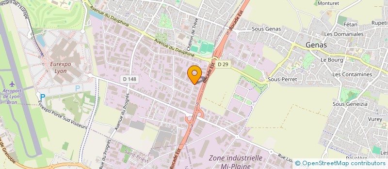 localisation de l'entreprise T21 à CHASSIEU