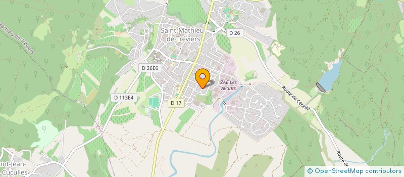 localisation de l'entreprise T2A  SAINT-MATHIEU-DE-TREVIERS