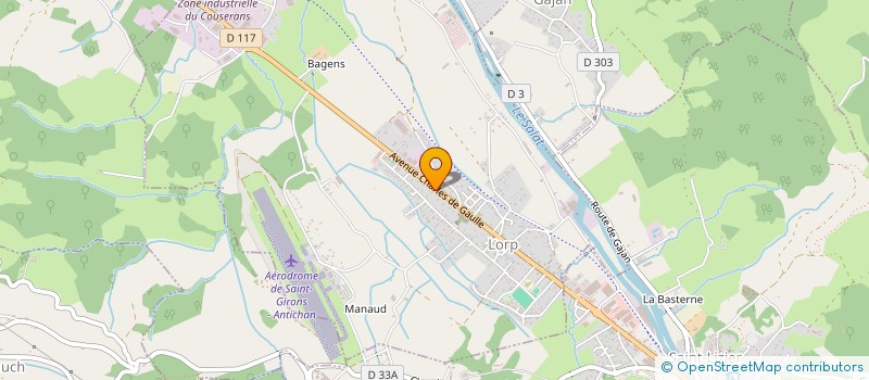 localisation de l'entreprise T2A à LORP-SENTARAILLE