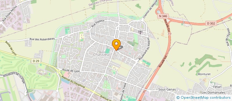 localisation de l'entreprise T2A DIFFUSION  CHASSIEU