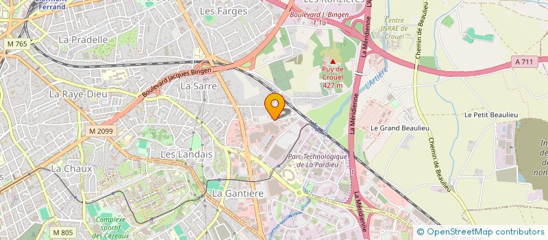 localisation de l'entreprise T2B DIFFUSION à CLERMONT-FERRAND