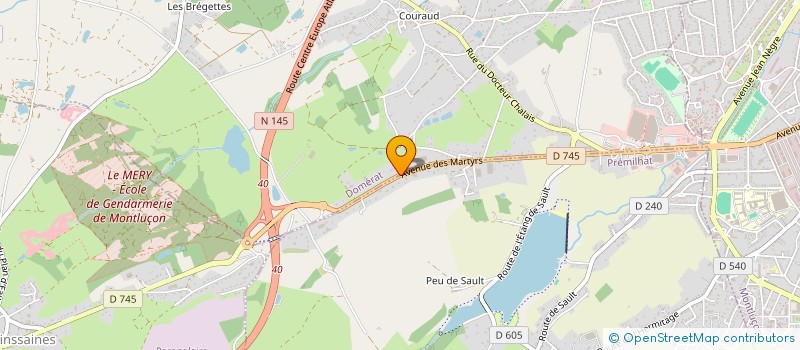 localisation de l'entreprise T2C INVESTISSEMENT à DOMERAT