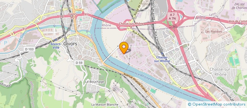 localisation de l'entreprise T2C RHONE ALPES à CHASSE-SUR-RHONE