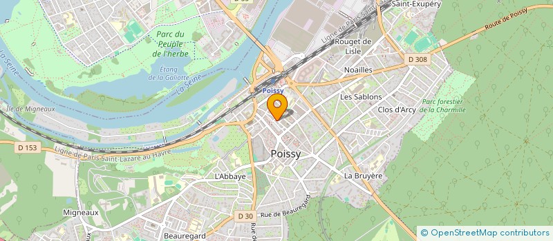 localisation de l'entreprise T2CA à POISSY