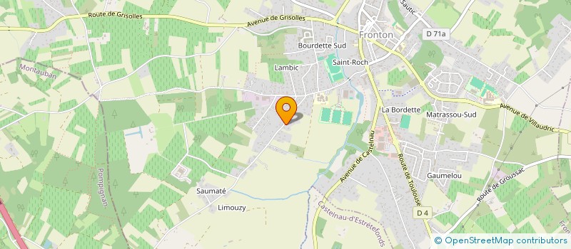 localisation de l'entreprise T2CF  FRONTON