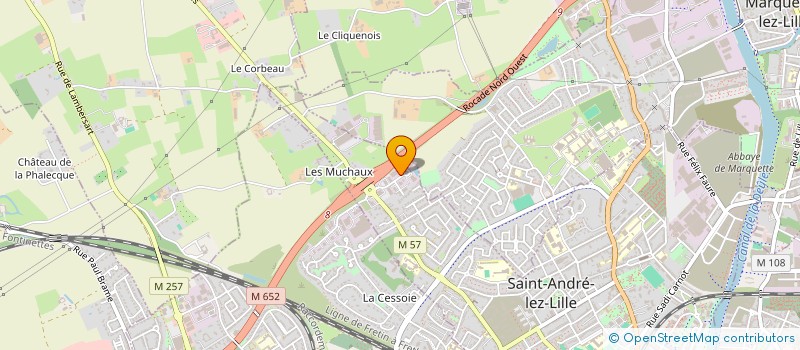 localisation de l'entreprise T2CH à SAINT-ANDRE-LEZ-LILLE