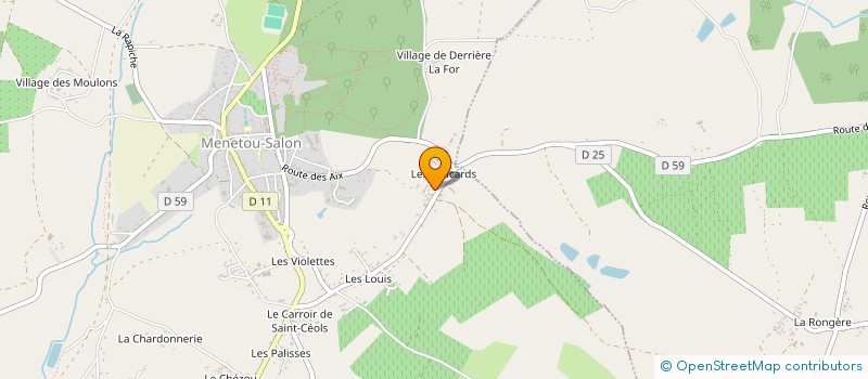 localisation de l'entreprise T2CM  MENETOU-SALON