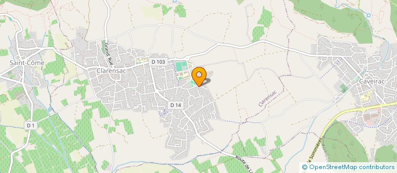 localisation de l'entreprise T2CV  CLARENSAC