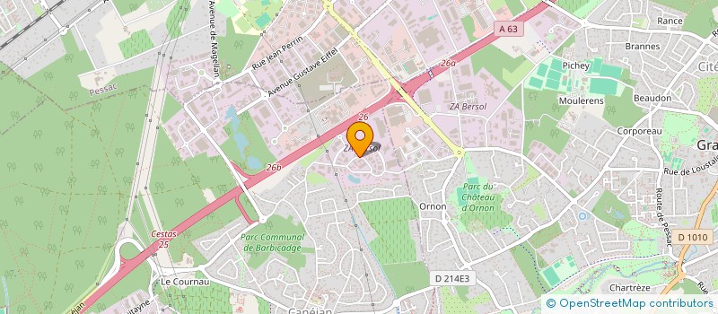 localisation de l'entreprise T2E à CANEJAN