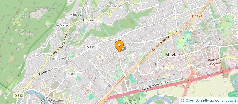 localisation de l'entreprise T2F  MEYLAN