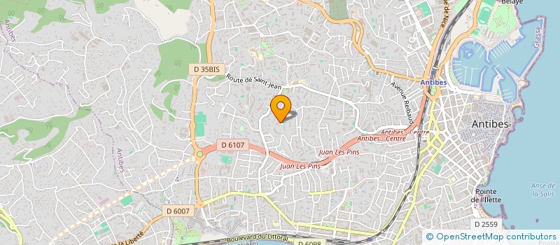 localisation de l'entreprise T2F à ANTIBES