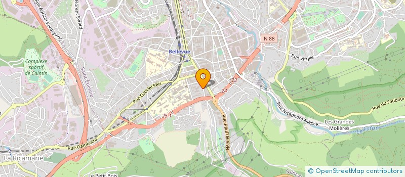 localisation de l'entreprise T2F TOLERIE FINE DU FOREZ à SAINT-ETIENNE