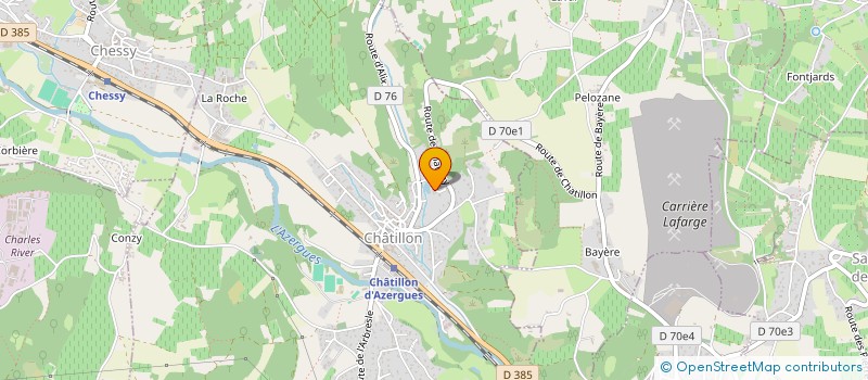 localisation de l'entreprise T2G  CHATILLON