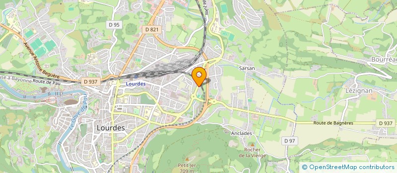 localisation de l'entreprise T2I  LOURDES