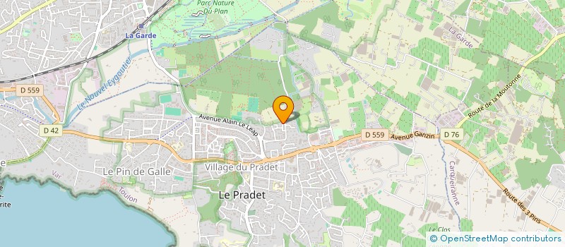 localisation de l'entreprise T2J DEV  LE PRADET