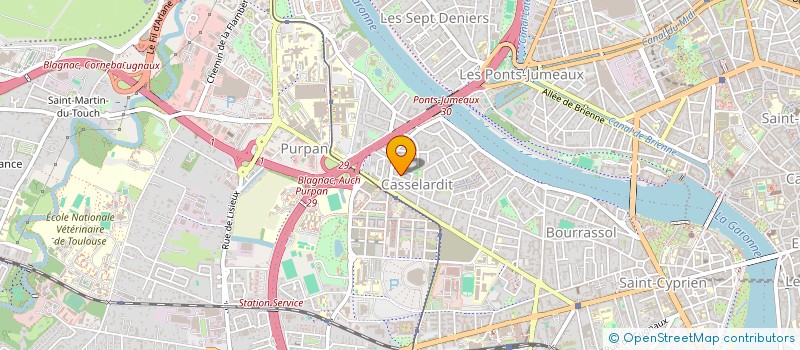 localisation de l'entreprise T2J IMMOBILIER à TOULOUSE