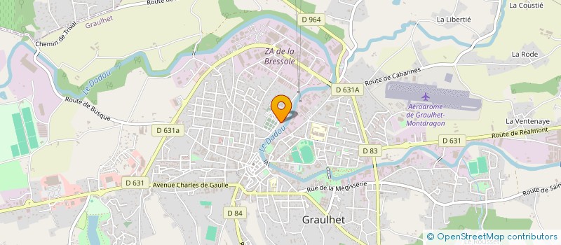 localisation de l'entreprise T2L à GRAULHET