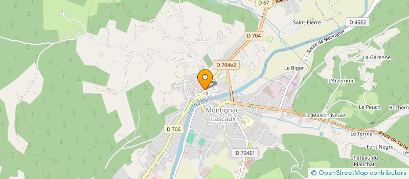 localisation de l'entreprise T2L EXPERTISE à MONTIGNAC-LASCAUX