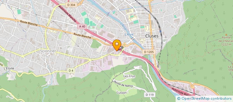 localisation de l'entreprise T2M  CLUSES