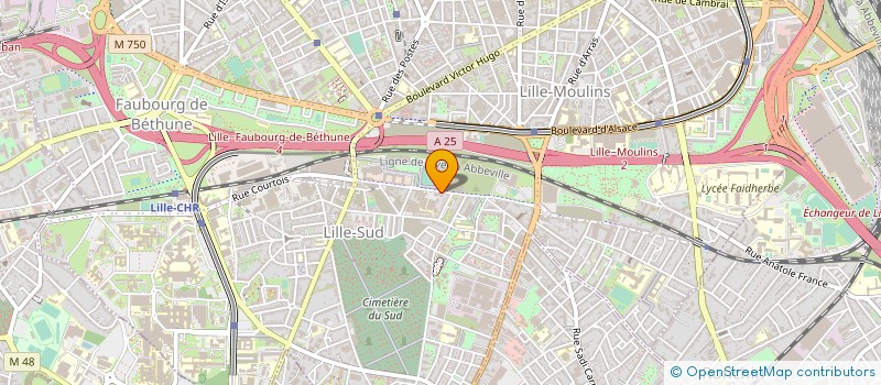 localisation de l'entreprise T2M à LILLE