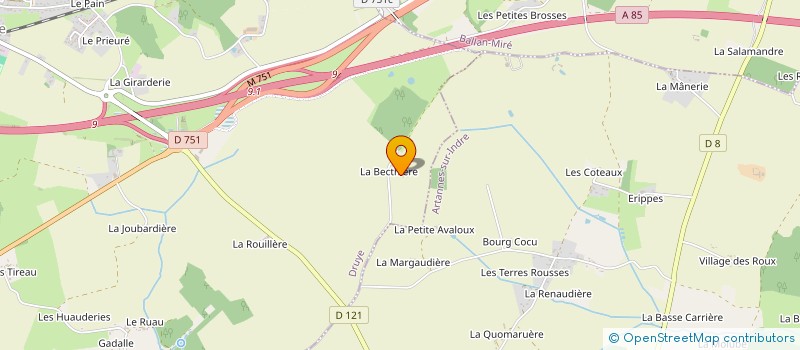 localisation de l'entreprise T2M  DRUYE